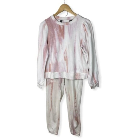 Nordstrom Codexmode Tie Dye Sweatsuit Sweatshirt Set Pants Top Size Small Cozy S - Picture 4 of 12